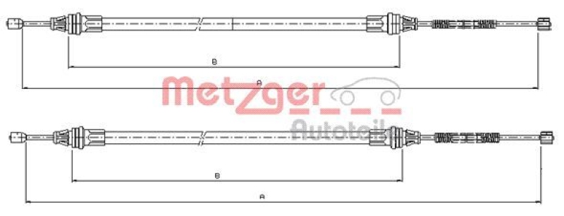 METZGER Seilzug, Feststellbremse