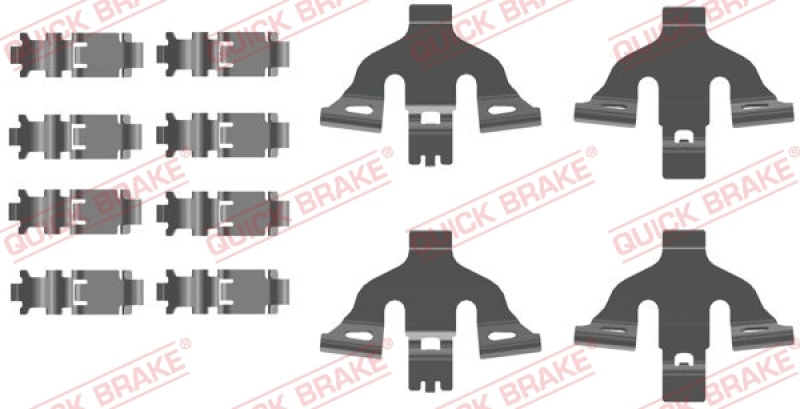 QUICK BRAKE Zubehörsatz, Scheibenbremsbelag