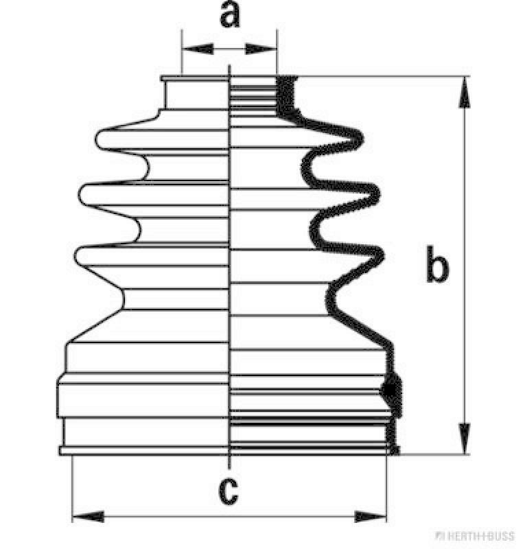 HERTH+BUSS JAKOPARTS Faltenbalgsatz, Antriebswelle