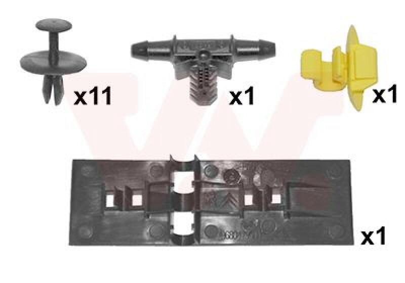 VAN WEZEL Mounting Kit, bonnet