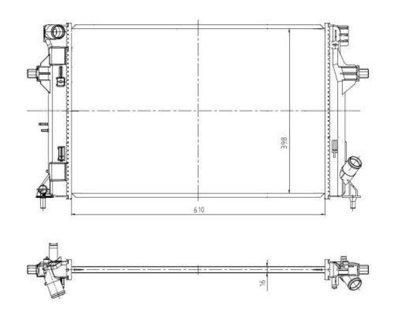 NRF Radiator, engine cooling