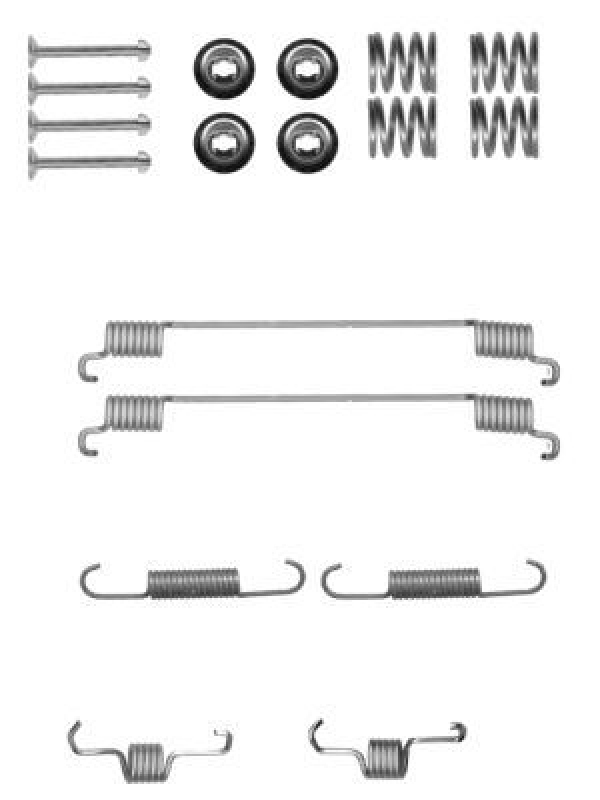 TEXTAR Accessory Kit, brake shoes