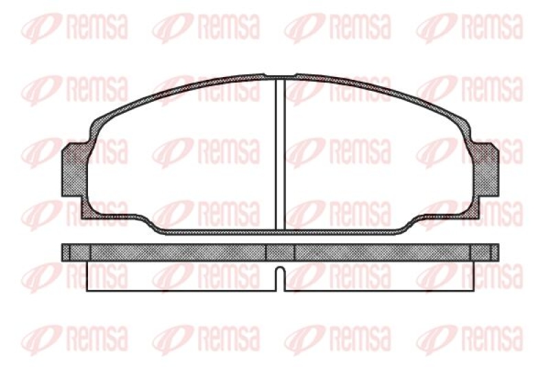 REMSA Brake Pad Set, disc brake