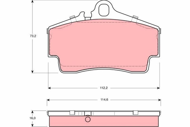 TRW Brake Pad Set, disc brake