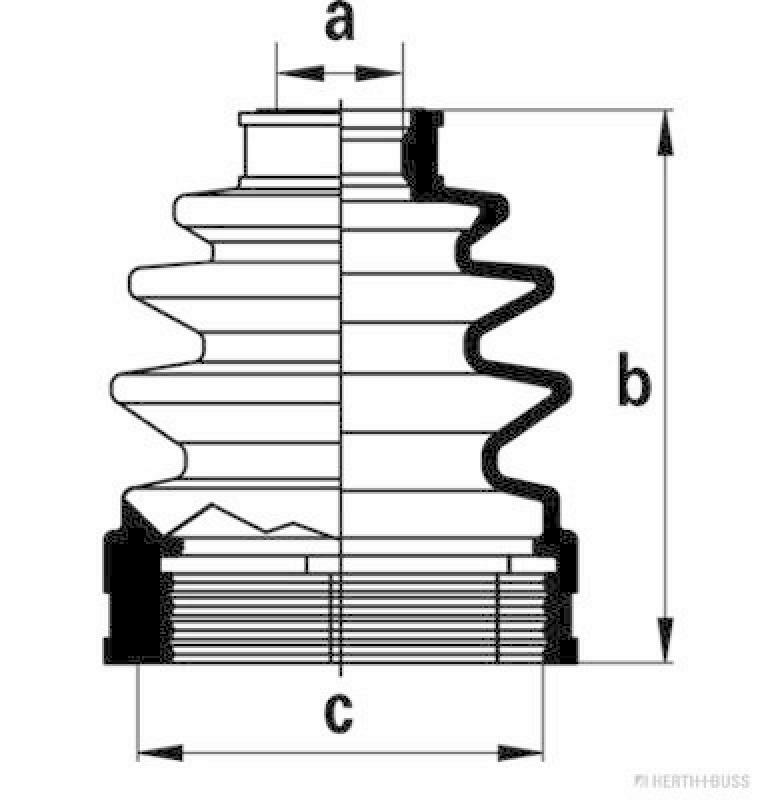HERTH+BUSS JAKOPARTS Faltenbalgsatz, Antriebswelle