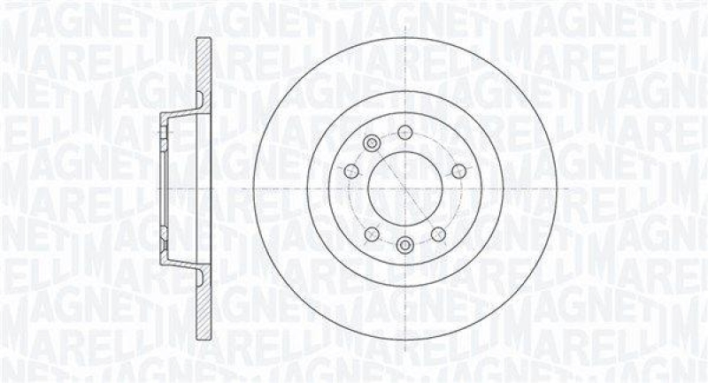 MAGNETI MARELLI Bremsscheibe 361302040105