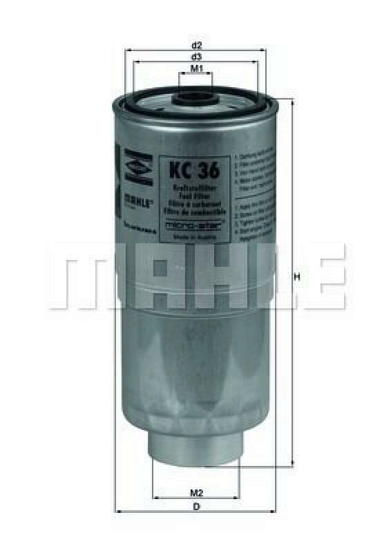 MAHLE ORIGINAL Kraftstofffilter