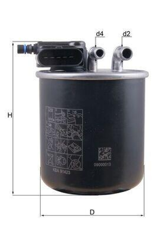 MAHLE ORIGINAL Fuel filter