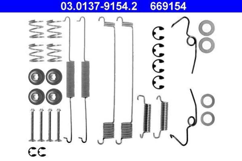 ATE Accessory Kit, brake shoes