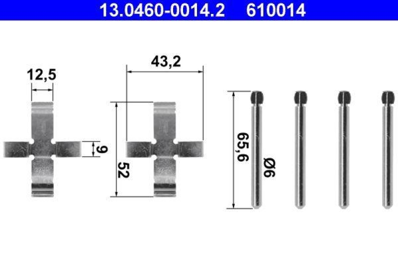 ATE Accessory Kit, disc brake pad