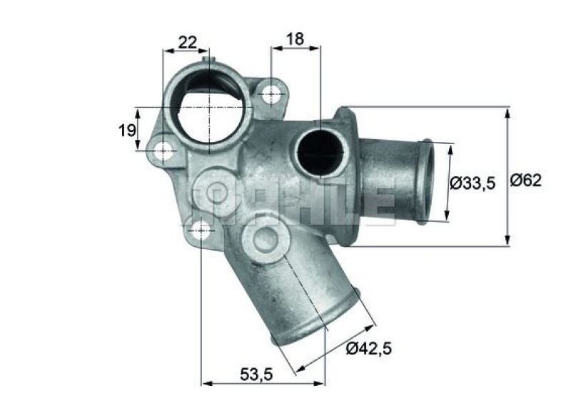 MAHLE Thermostat, coolant BEHR