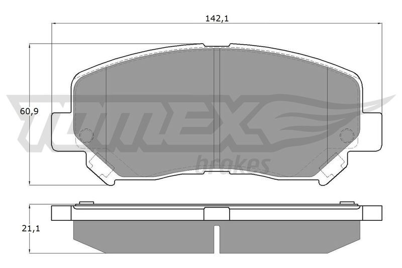 TOMEX Brakes Bremsbelagsatz, Scheibenbremse