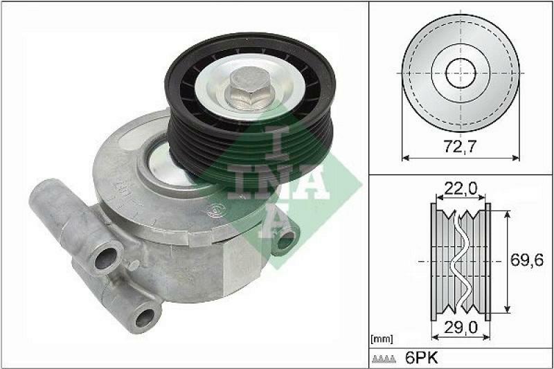 INA Tensioner Lever, v-ribbed belt