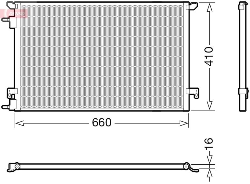 DENSO Condenser, air conditioning