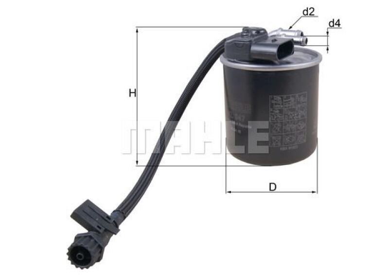 MAHLE Fuel filter