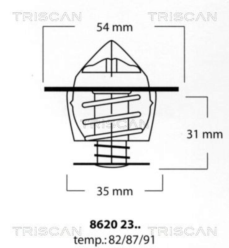 TRISCAN Thermostat für Kühlmittel / Kühlerthermostat