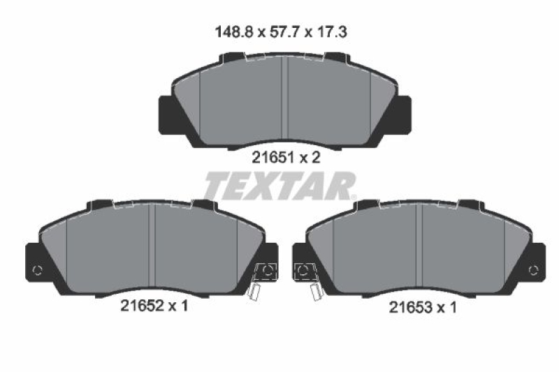 TEXTAR Brake Pad Set, disc brake