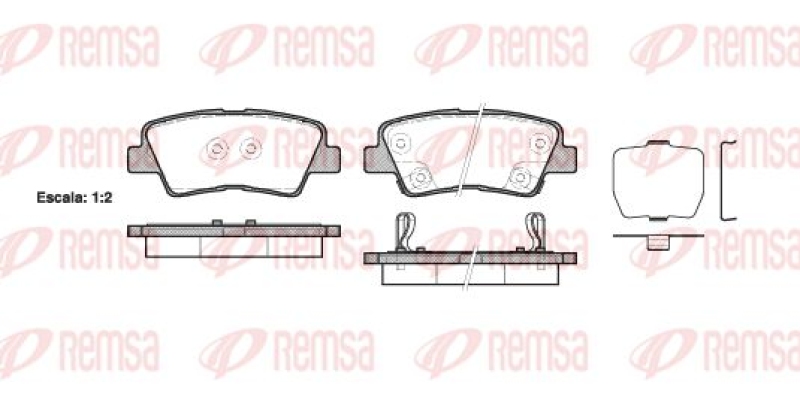 KAWE Brake Pad Set, disc brake