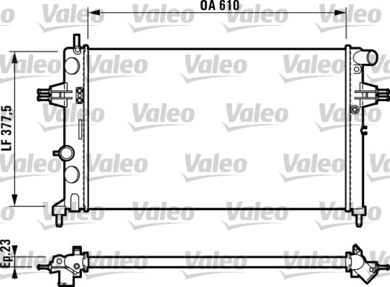 VALEO Radiator, engine cooling