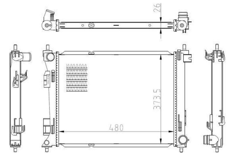 NRF Radiator, engine cooling