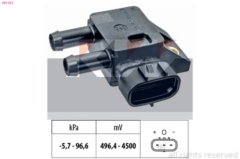 KW Sensor, Abgasdruck Made in Italy - OE Equivalent