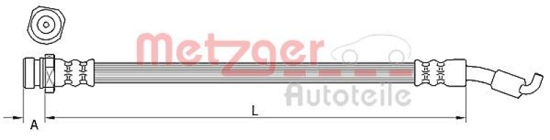 METZGER Bremsschlauch 4111441