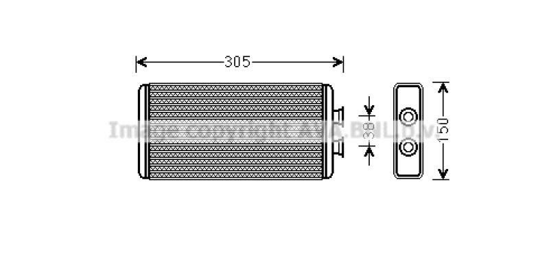 AVA QUALITY COOLING W&auml;rmetauscher, Innenraumheizung TO6693