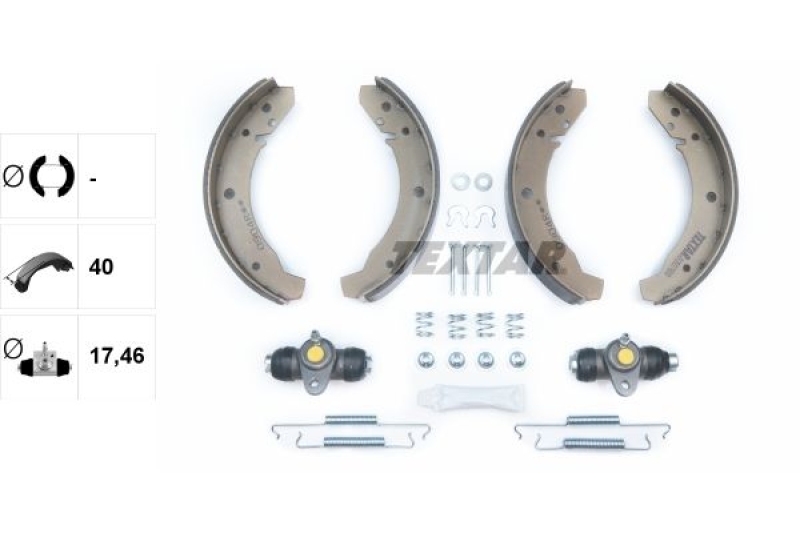 TEXTAR Brake Shoe Set Shoe Kit