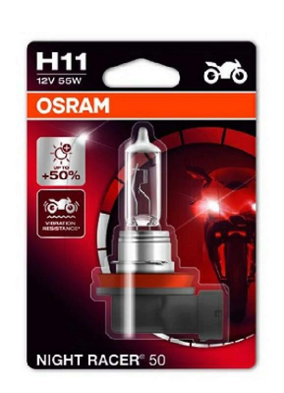 OSRAM Glühlampe, Abbiegescheinwerfer NIGHT RACER 50