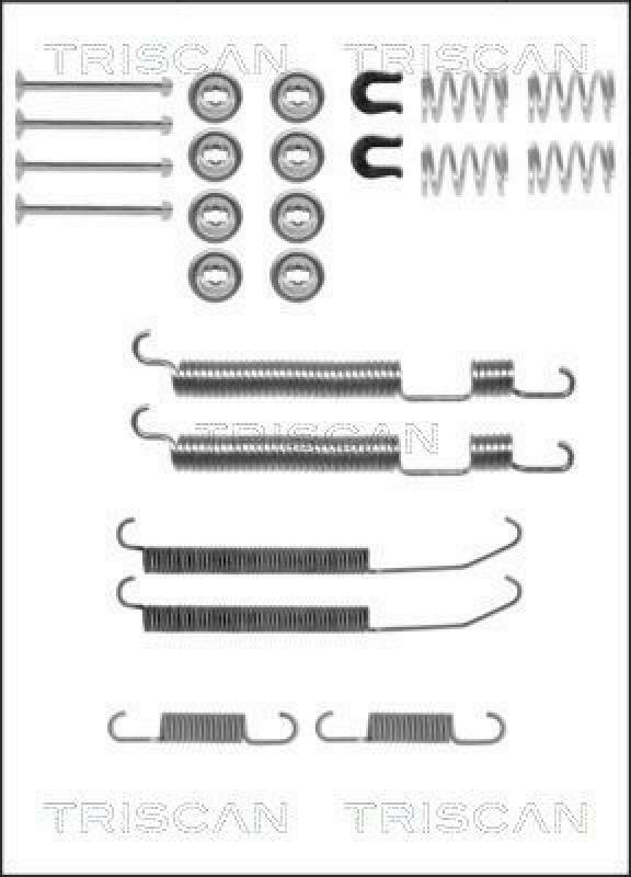 TRISCAN Zubehörsatz Bremsbacken Trommelbremse Montagesatz