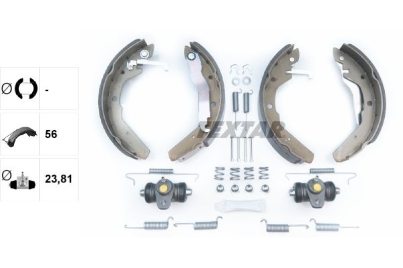 TEXTAR Brake Shoe Set Shoe Kit