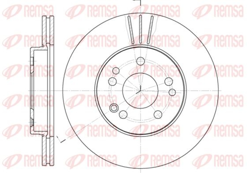 2x REMSA Brake Disc