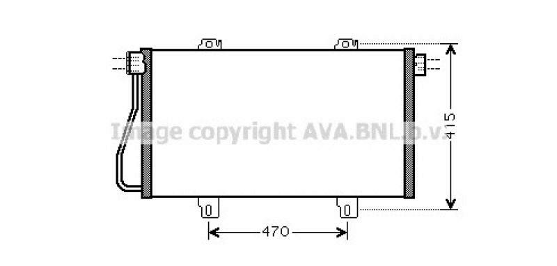 AVA QUALITY COOLING Condenser, air conditioning