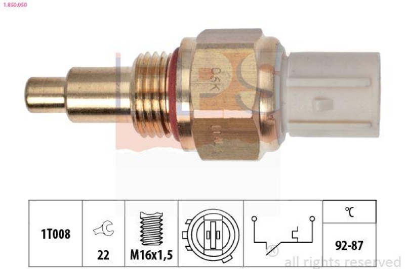 EPS Temperaturschalter, Kühlerlüfter Made in Italy - OE Equivalent