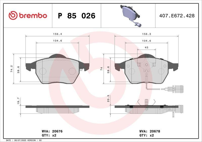 BREMBO BREMSSCHEIBEN + BREMBO BREMSBELÄGE