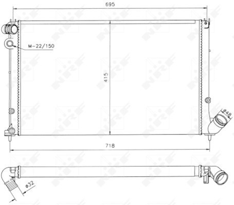 NRF Radiator, engine cooling