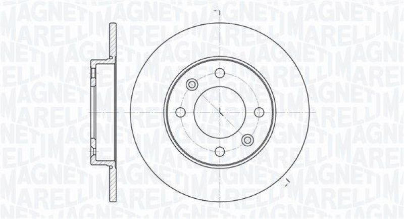 MAGNETI MARELLI Bremsscheibe 361302040111