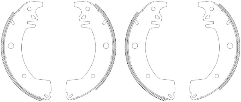 TEXTAR Brake Shoe Set Shoe Kit