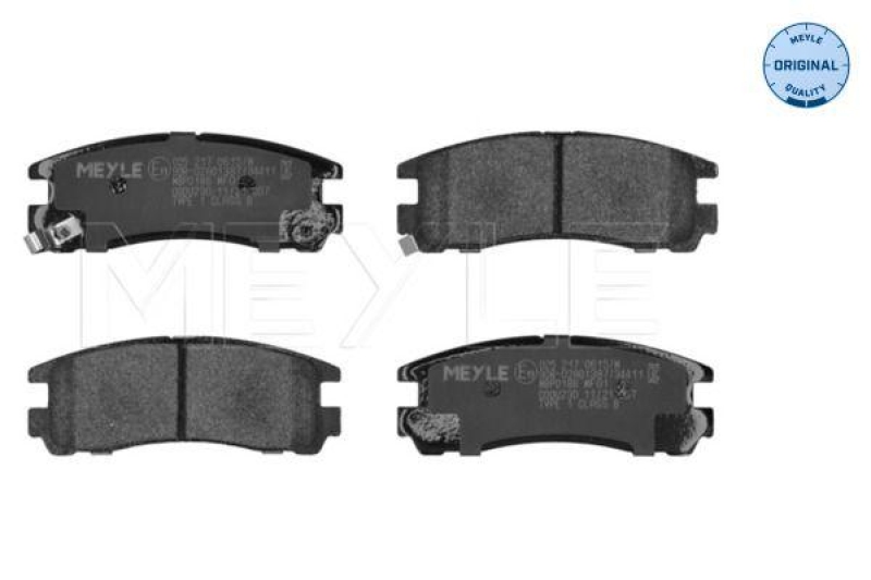 MEYLE Bremsbelagsatz, Scheibenbremse MEYLE-ORIGINAL: True to OE. 025 217 0615/W