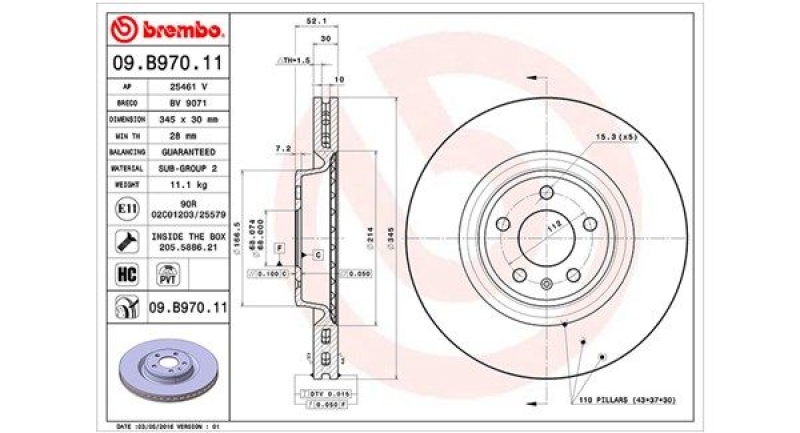 MAGNETI MARELLI Bremsscheibe