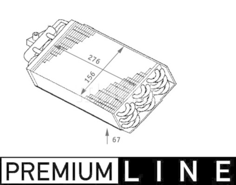 MAHLE Evaporator, air conditioning BEHR *** PREMIUM LINE ***