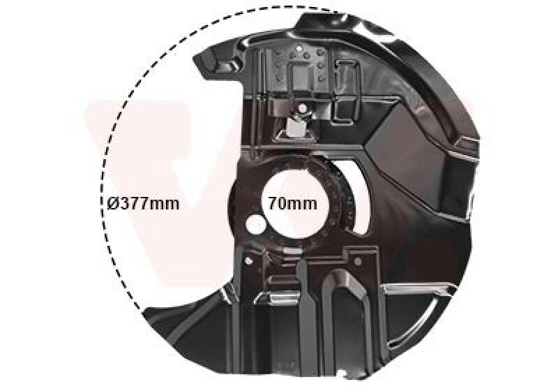 VAN WEZEL Spritzblech, Bremsscheibe