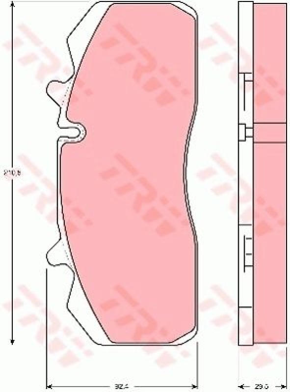 TRW Brake Pad Set, disc brake