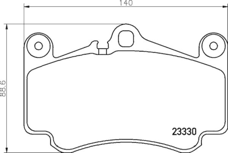 HELLA Bremsbelagsatz, Scheibenbremse 8DB 355 043-081
