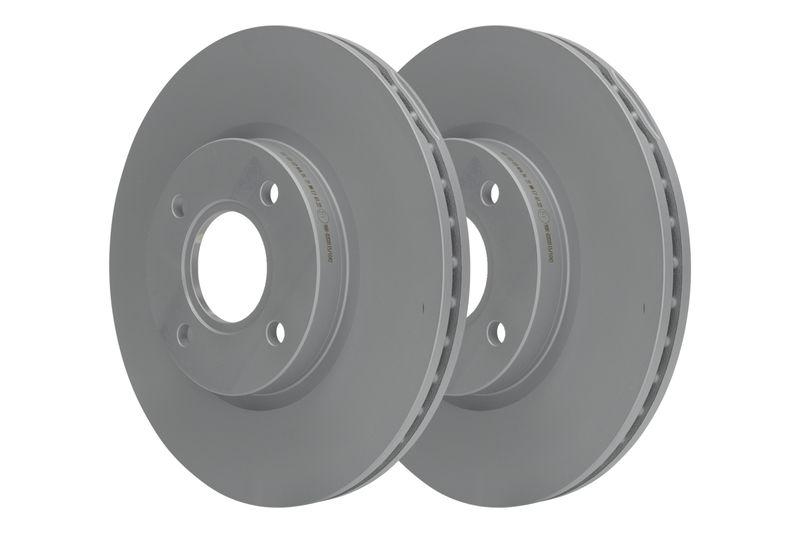 ATE Bremsscheiben + Bremsbel&auml;ge Vorne Hinten passend f&uuml;r Ford Fiest...