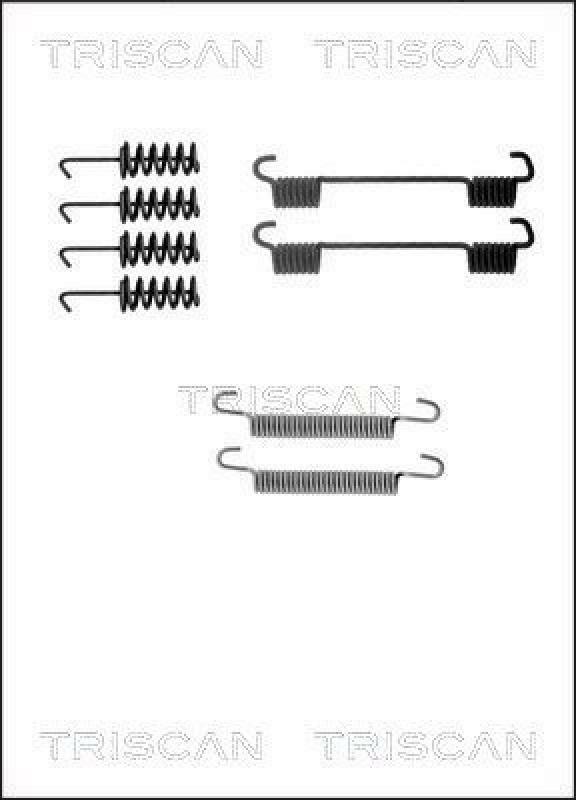 TRISCAN Accessory Kit, parking brake shoes
