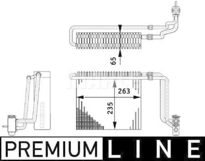 MAHLE Verdampfer, Klimaanlage PREMIUM LINE