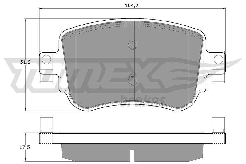 TOMEX Brakes Bremsbelagsatz, Scheibenbremse