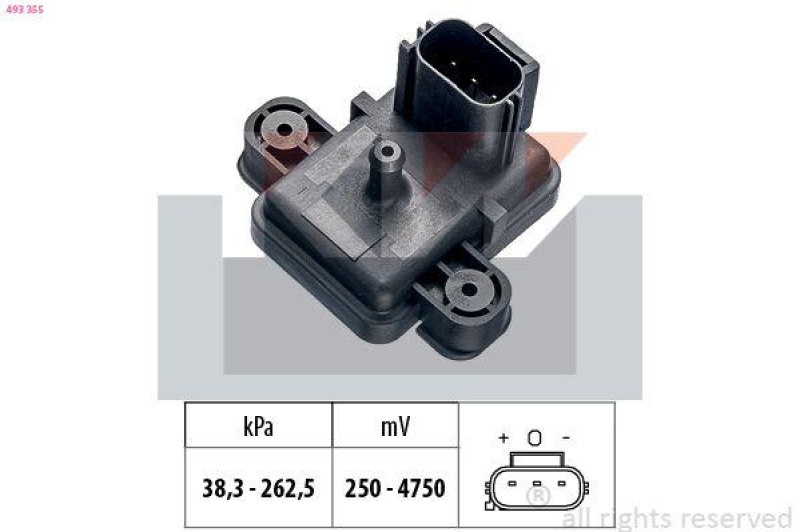 KW Luftdrucksensor, Höhenanpassung Made in Italy - OE Equivalent