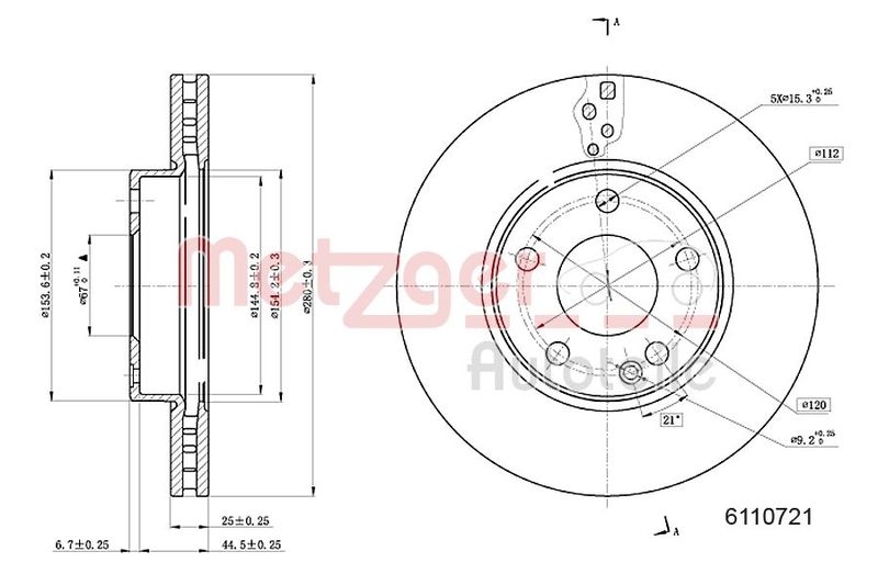 METZGER BREMSSCHEIBEN + METZGER BREMSBELÄGE